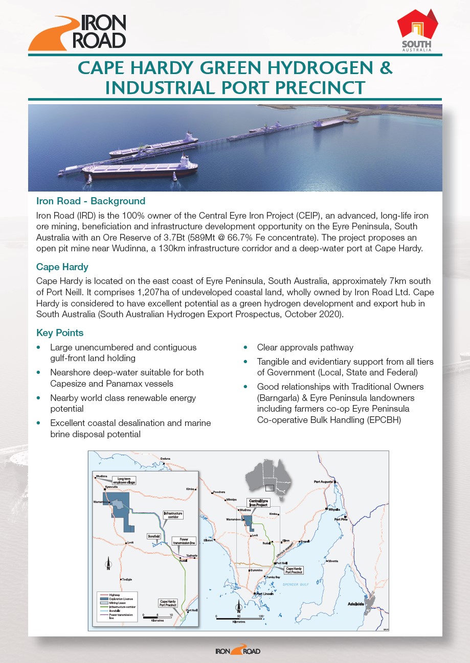 202208 Cape Hardy Green Hydrogen Industrial Port Precinct Fact Sheet